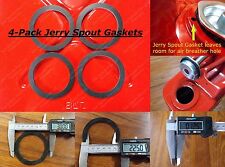 4pk Jerry Spout Gasket Fuel Blitz Metal Gas Can Spout Gskt 5 Gallon Military 20l