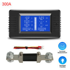 300a Lcd Display Dc Battery Monitor Meter Volt Amp For Cars Rv Solar System New