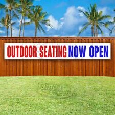 Outdoor Seating Now Open Advertising Vinyl Banner Flag Sign Large Huge Xxl Size