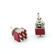 10pcs Mini Toggle Switch Dpdt On Off On New High Quality