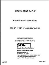 Parts Manual Fits Southbend Lathe 10 13 14 1 2 16 16 24 Ce3458