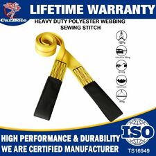 2 X 6 Ft Nylon Web Flat Lifting Sling Tow Straps Heavy Duty Polyester Loop Ends