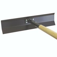 Kraft Tool Heavy Duty Steel Concrete Spreader With48 Inch Wood Handle