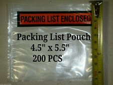 Lots Of 200 45x55 Packing List Enclosed Envelope Pouch Slip Invoice Receipt