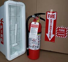 New 5lb Abc Fire Extinguisher Amp Fire Extinguisher Cabinet