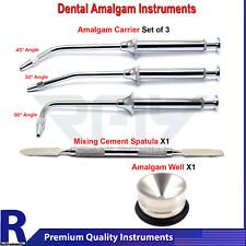 Restorative Filling Amalgam Carrier Syringes Dental Well Mixing Spatula Lab Tool