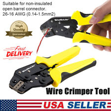 Cable Crimper Non Insulated Electrical Ferrule Ratchet Wire Plier Crimping Tool