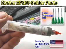 Kester Ep256 Lead Solder Paste 6337 Syringe Dispenser Withadditional Tips