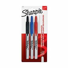 Sharpie Retractable Permanent Markers Fine Point Assorted Colors 3 Count