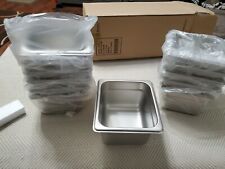 New 12 Food Pans 16 Size Anti Jam Stainless Steel For Steam Table 4 Inch Deep