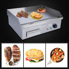 3000w Commercial Electric Countertop Griddle Flat Top Grill Hot Plate Bbq 22