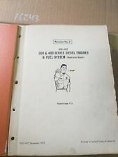 Nos Tractor Parts Service Manual 300 Amp 400 Diesel Engines