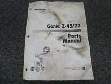 Genie Z4522 Articulating Rough Terrain Boom Aerial Lift Parts Catalog Manual