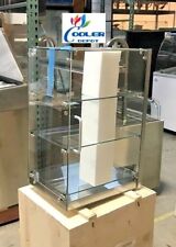 New Bakery Showcase Donuts Bagels Pastry Dry Glass Display Case Counter Top