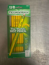 Ticonderoga Groove Woodcase Pencils Yellow 2 10 Pack