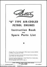 Petter A Stationary Engine Instruction Book For 1936 46 Models Petter A Manual
