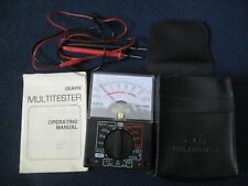 Vtg Sears Analog Multitester Model 9 82361 With Case Leads And Manual