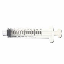 50 10ml Syringe Only With Luer Lock Tip Sterile Disposable Latex Free 10cc New