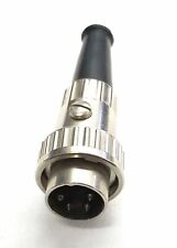 Switchcraft 09cl4m 210 4 Pin Male Din Connector Withground Key Rib Ring