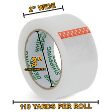 Up To 144 Rolls Carton Sealing Clear Packing Shipping Box Tape 2 Or 3 X 110 Yd