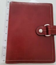 Fossil Red Leather Planner Cover New With Tags