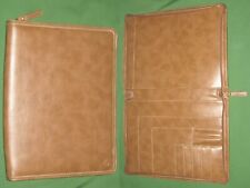 Monarch Brown Faux Leather Note Pad Franklin Covey Planner 85x11 Binder 6084