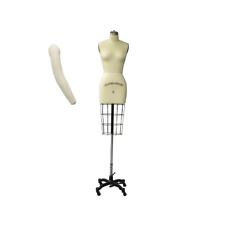 Adult Female Half Body Size 6 Pro Dress Form With Collapsible Shoulders Amp Arm