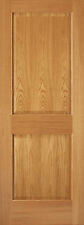 2 Panel Traditional Premium Red Oak Stain Grade Solid Core Interior Wood Doors