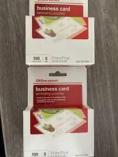150 Lot Laminating Pouches For Business Card 256 X 375 5 Mil Office Depot