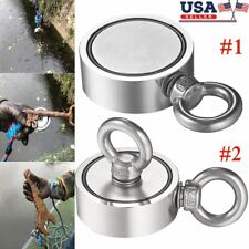 Big Round Double Sided Super Strong Neodymium Fishing Magnet Pulling Force