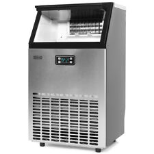 99lbs Hr Freestanding Ice Maker Commercial Built In Ice Cube Stainless Steel