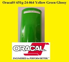 24 X 10 Ft Roll Yellow Green Glossy Oracal 651 Vinyl Cutter Plotter Sign 064