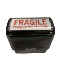 Fragile Stamp On The Trodat 4913 Self Inking Stamp With Red Ink 2 X 1116