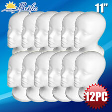 Female Styrofoam Foam Mannequin Manikin Head Wig Display Hat Glasses 11 12pc