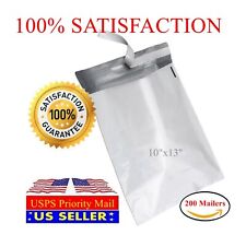 200 10x13 Light Poly Mailer 2 Mil Shipping Mailing Packaging Envelope Bags