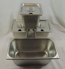 Lot Of 4 Vollrath Stainless Steel Steam Table Pans