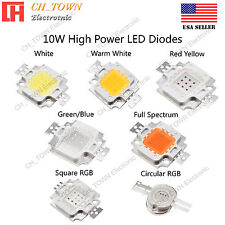 10w Watts High Power Smd Led Chip Cob Lamp White Red Blue Green Uv Lights Board