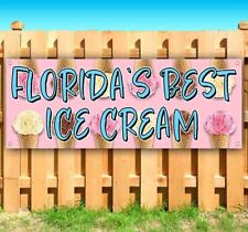 Floridas Best Ice Cream Advertising Vinyl Banner Flag Sign Many Sizes Dessert