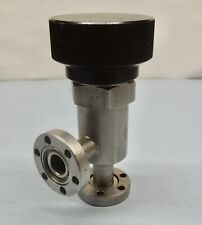 Varian 951 5085 133 Cf Right Angle Manual Ultra High Uhv Vacuum Valve Stainless