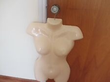 Euc White Female Torso Hanging Mannequin Dress Form Display With Hook