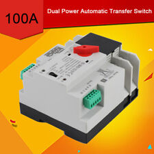 New Listingautomatic Transfer Switch Dual Power Generator Changeover Manual Switch 2p100a