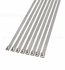 10 Super Wide Heavy Duty Stainless Steel Cable Ties Wire Strap 44 200 Lb Load