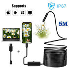Pipe Inspection Camera Endoscope Video Sewer Drain Cleaner Waterproof Snake Usb