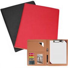 Business Leather Padfolio Portfolio Folder Organizer Resume Notebook 2 Colors