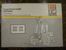 Jcb 926 926 2 926 4 Rough Terrain Forklft Lift Truck Parts Catalog Manual