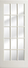 15 Lite Primed Smooth Mdf Solid Wood Interior French Doors 68 Height Prehung
