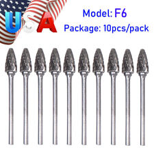 New Listing10 20pcs Dental Tungsten Carbide Burs F6 Tooth Drill Low Speed 235mm Shank Burs
