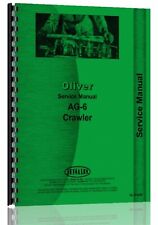 Oliver Ag 6 Cletrac Crawler Service Repair Manual