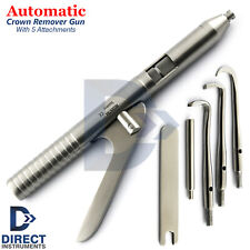 Dental Crown Remover Automatic Gun 4 Attachable Points 1 Wrench Surgical Tools