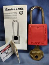 Master Lock Red 410kamkw417red New Key Padlock Locker Nos